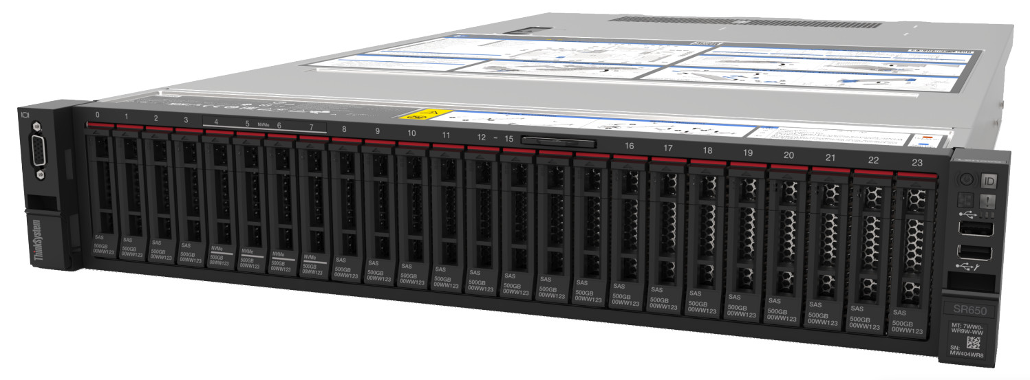 Lenovo ThinkSystem SR650 V3 2× Xeon Gold 6542Y 1TB RAM